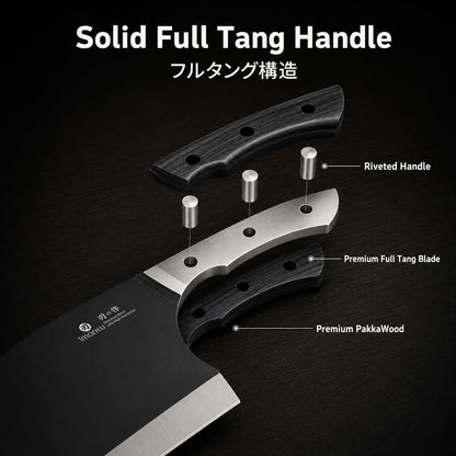 Santoku Knife 7 Inch Japanese High Carbon Stainless Steel Chef Knife
