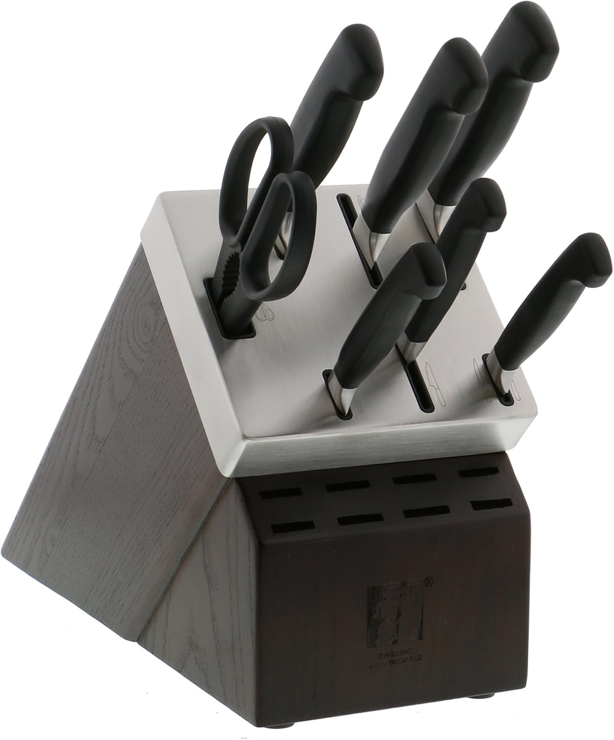 Four Star 8-Piece Razor-Sharp German Knife Block Set, Made in Company-Owned German Factory with Special Formula Steel perfected for almost 300 Years, Dishwasher Safe