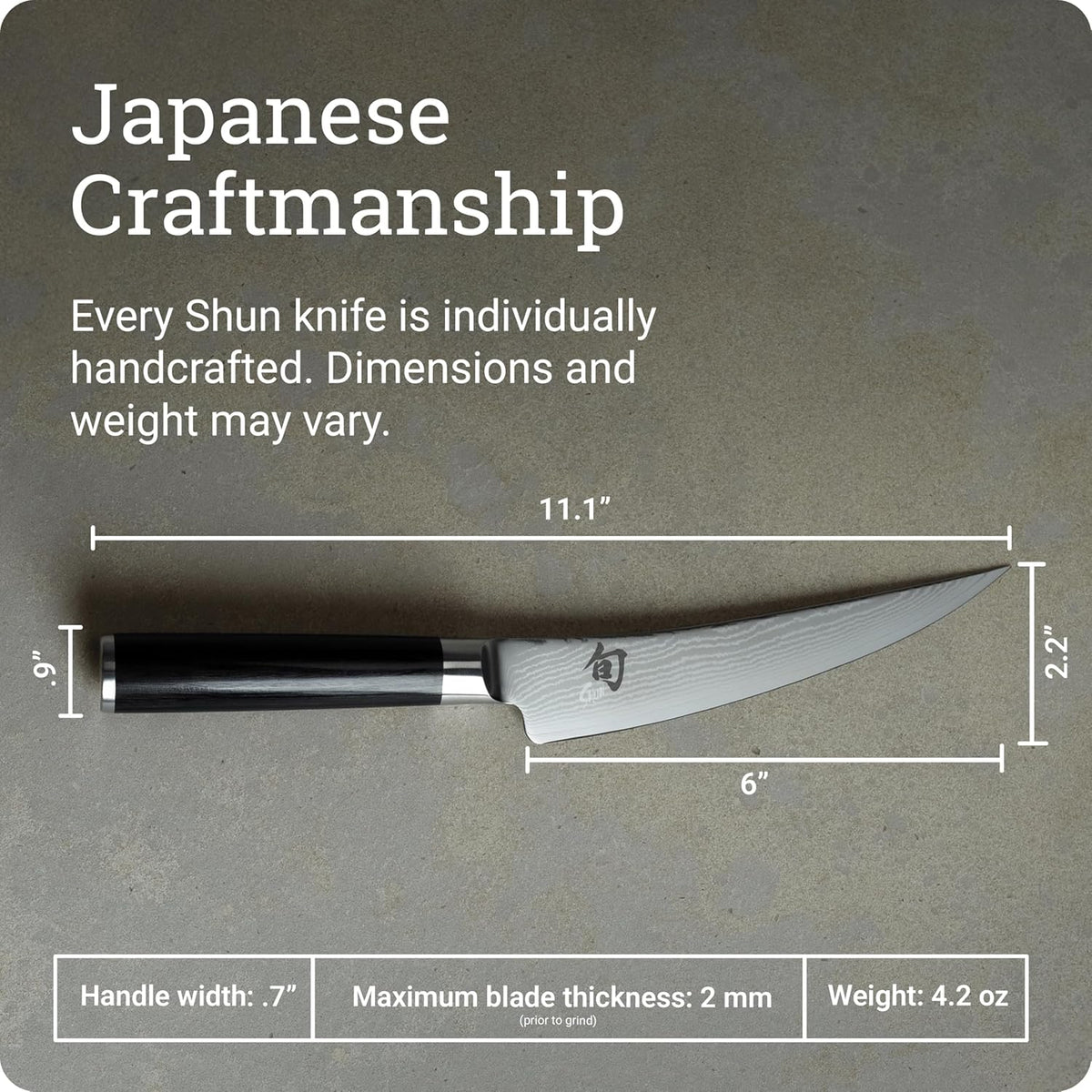 Classic 6" Boning & Fillet Knife, Handcrafted Japanese Curved Boning Knife, VG-MAX Core with Damascus Stainless Steel Cladding, Pakkawood Handle, Meat & Fish Tool for Professional and Home Chefs