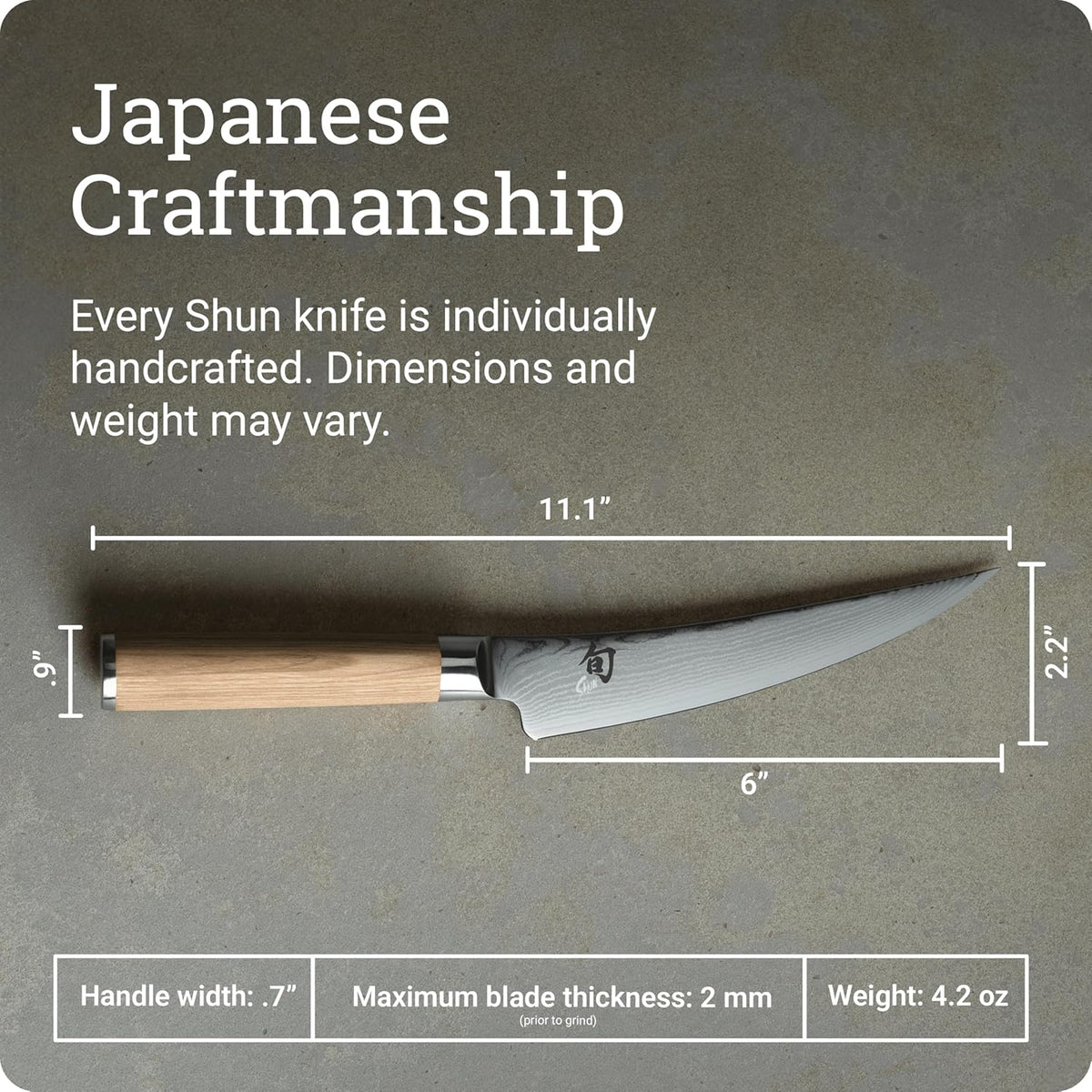Classic 6" Boning & Fillet Knife, Handcrafted Japanese Curved Boning Knife, VG-MAX Core with Damascus Stainless Steel Cladding, Pakkawood Handle, Meat & Fish Tool for Professional and Home Chefs