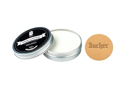 Polishing Compound – Fine White Stropping Compound - Leather Strop Sharpening Buffing Compound with applicator – 100g (3.53 Oz)