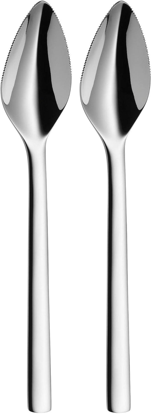 Grapefruit Knife and Spoon Set 2-Piece Nuova Cromargan Stainless Steel 18/10 Polished