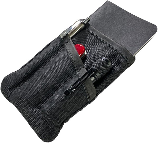Multi-Tool Pocket Pouch, Compact Multipurpose EDC Zippered Bag, Mini Camping Tool Case, Waxed Canvas, Knife Holster, Handmade Slim Organizer