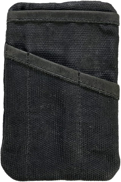 Multi-Tool Pocket Pouch, Compact Multipurpose EDC Zippered Bag, Mini Camping Tool Case, Waxed Canvas, Knife Holster, Handmade Slim Organizer
