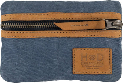 Multi-Tool Pocket Pouch, Compact Multipurpose EDC Zippered Bag, Mini Camping Tool Case, Waxed Canvas, Knife Holster, Handmade Slim Organizer