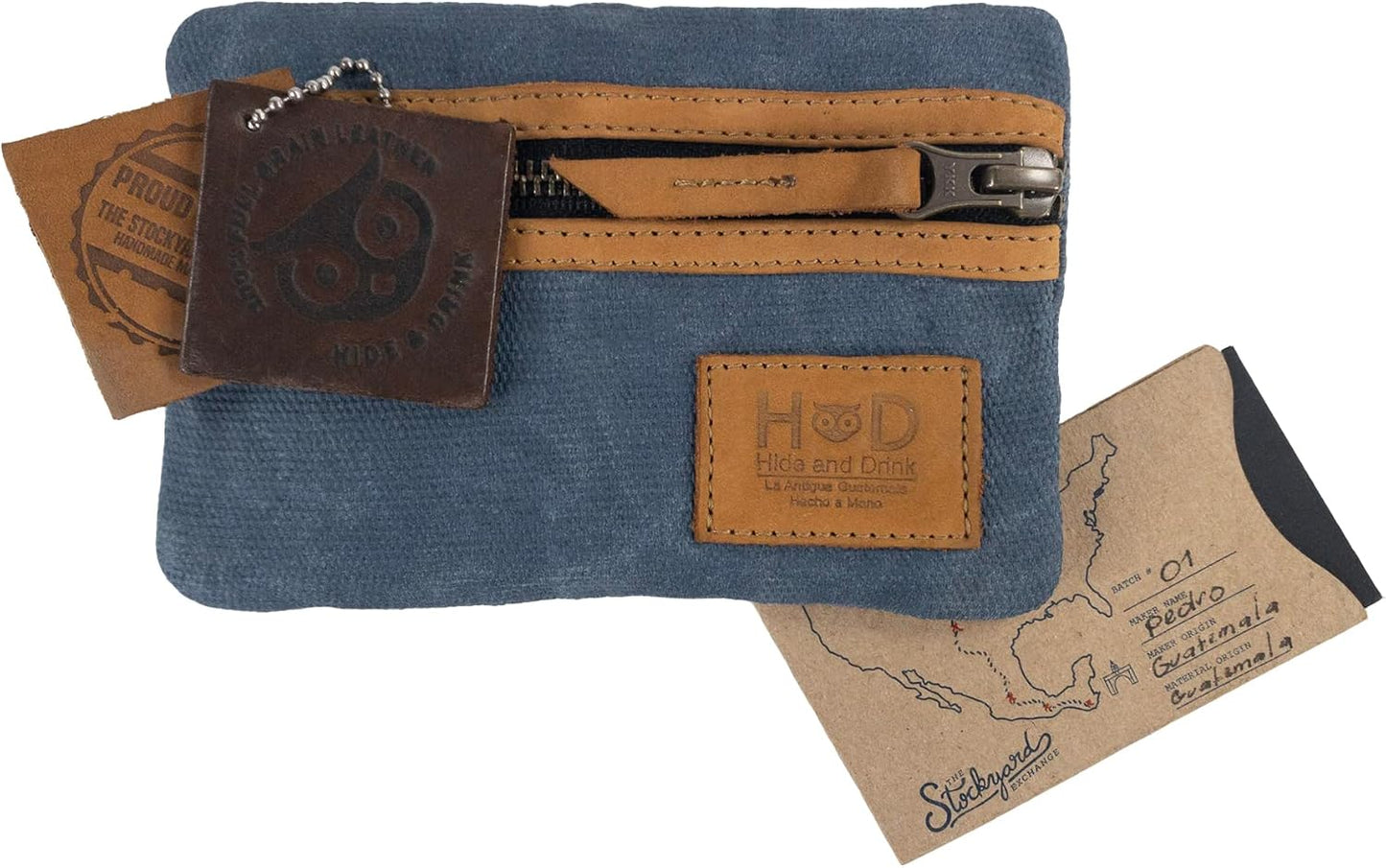 Multi-Tool Pocket Pouch, Compact Multipurpose EDC Zippered Bag, Mini Camping Tool Case, Waxed Canvas, Knife Holster, Handmade Slim Organizer