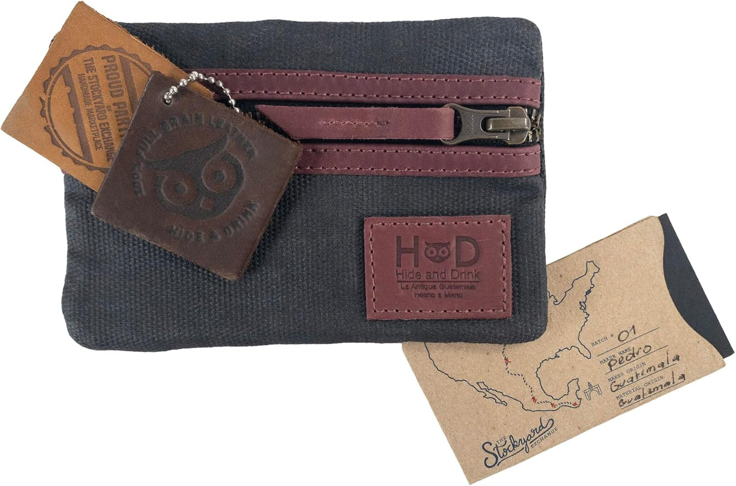 Multi-Tool Pocket Pouch, Compact Multipurpose EDC Zippered Bag, Mini Camping Tool Case, Waxed Canvas, Knife Holster, Handmade Slim Organizer