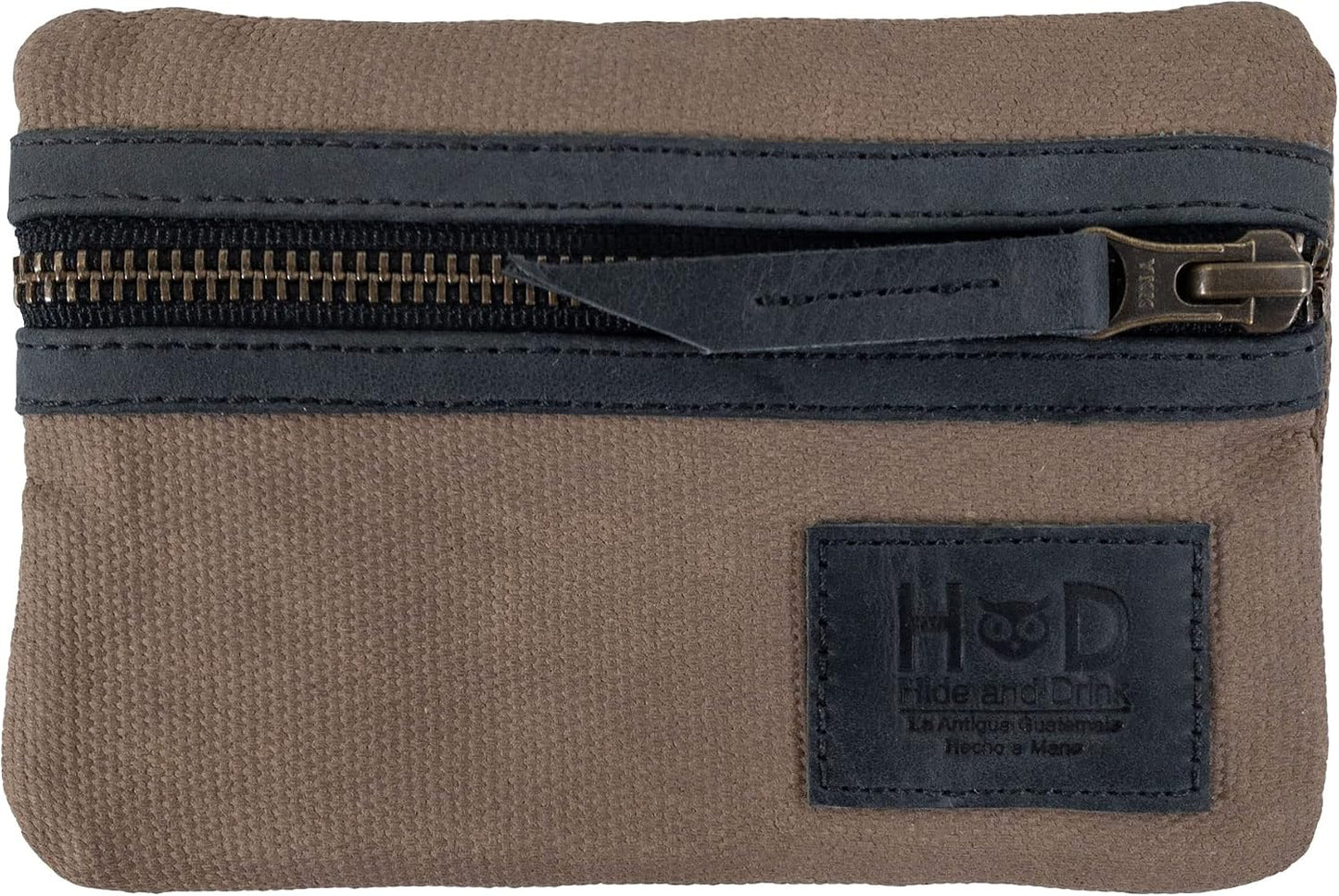 Multi-Tool Pocket Pouch, Compact Multipurpose EDC Zippered Bag, Mini Camping Tool Case, Waxed Canvas, Knife Holster, Handmade Slim Organizer