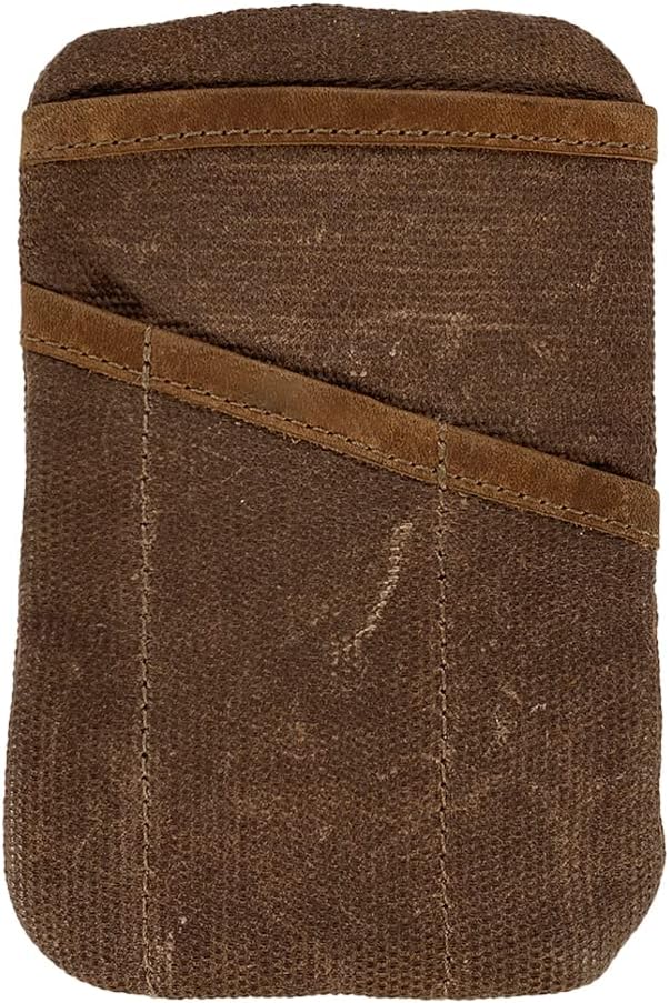 Multi-Tool Pocket Pouch, Compact Multipurpose EDC Zippered Bag, Mini Camping Tool Case, Waxed Canvas, Knife Holster, Handmade Slim Organizer