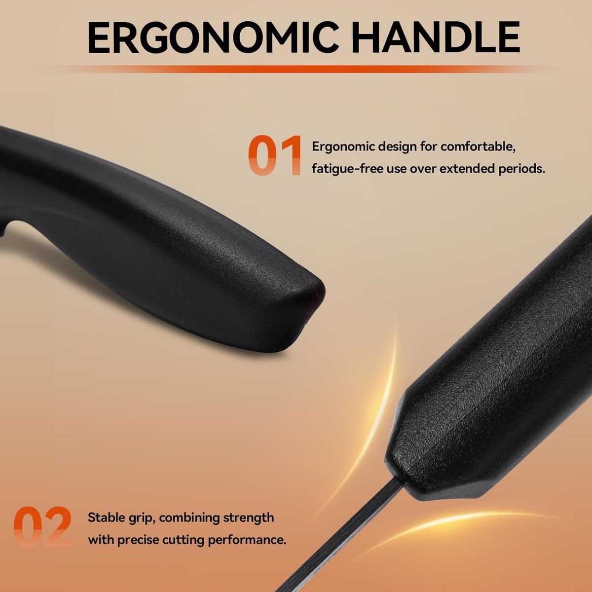 Bird Beak Paring Knife Set 4Pcs,Ergonomic handle for peeling and carving.