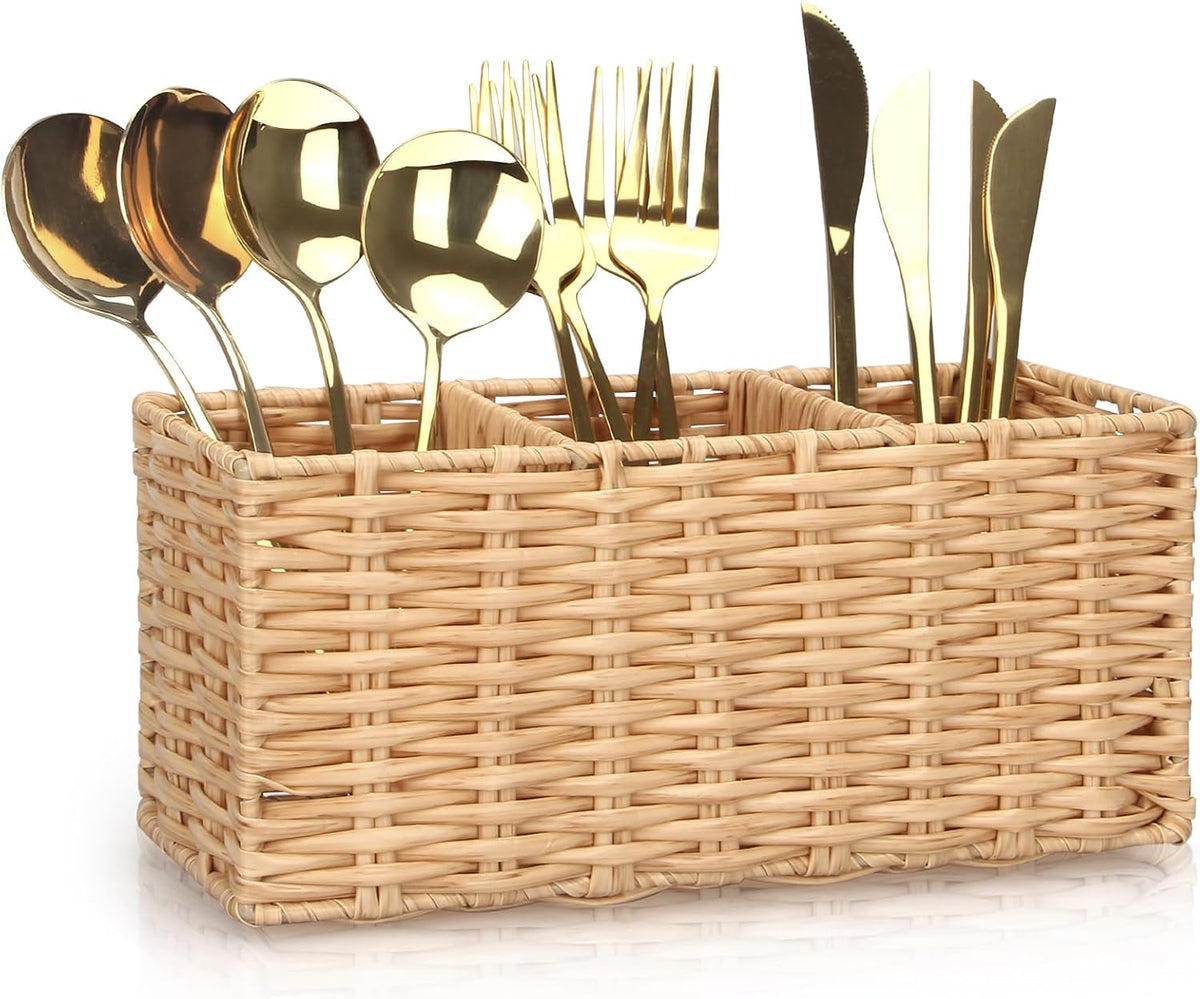 Flatware Silverware Caddy Party Cutlery Utensil Holder Organizer Counter