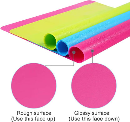 3 Pcs Silicone Mats Sheets Silicone Mats for Crafts Resin Jewelry Molds