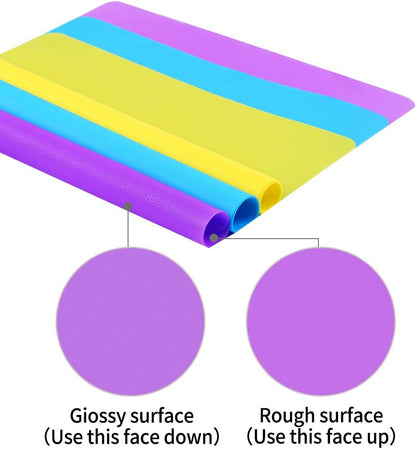 3 Pcs Silicone Mats Sheets Silicone Mats for Crafts Resin Jewelry Molds