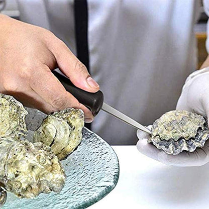 8 Pack Oyster Knife Oyster Shucking Knives - Food Grade Stainless Shucker Oyster Shuckers with Non Slip Handle for Clam Crab Shellfish Seafood Opener