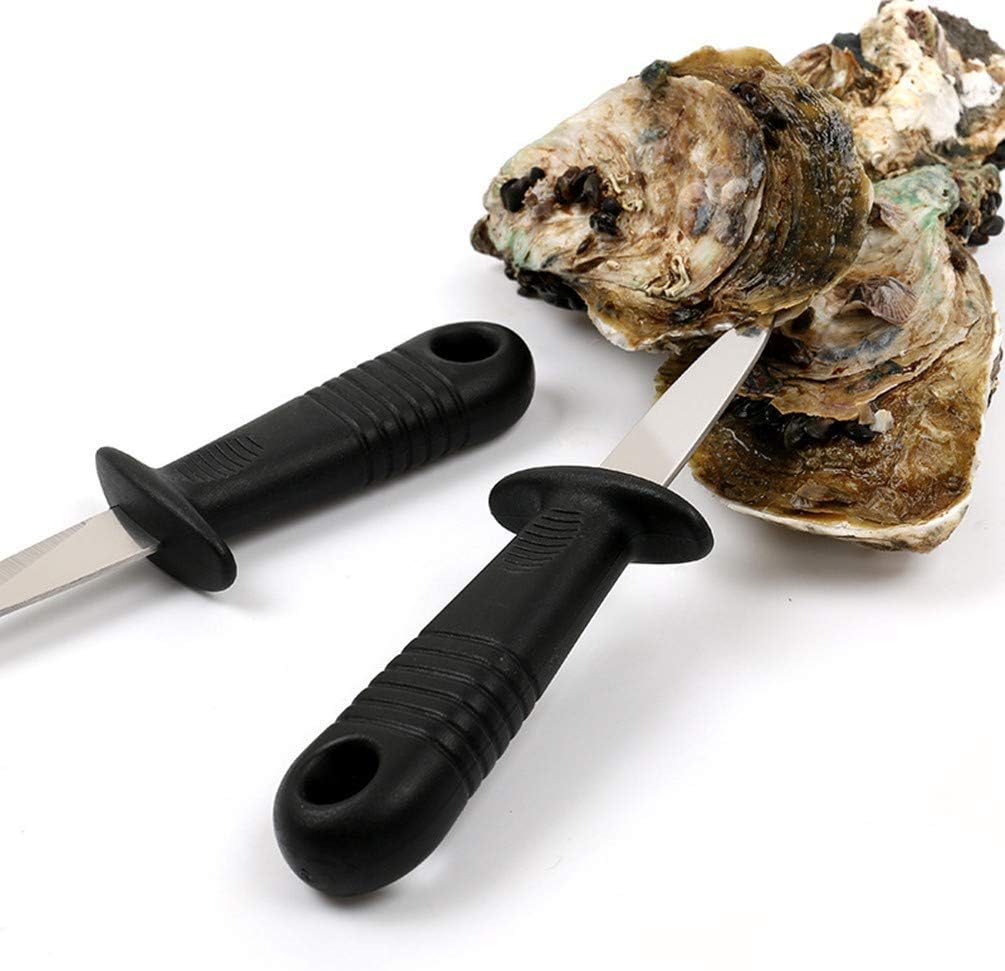 8 Pack Oyster Knife Oyster Shucking Knives - Food Grade Stainless Shucker Oyster Shuckers with Non Slip Handle for Clam Crab Shellfish Seafood Opener