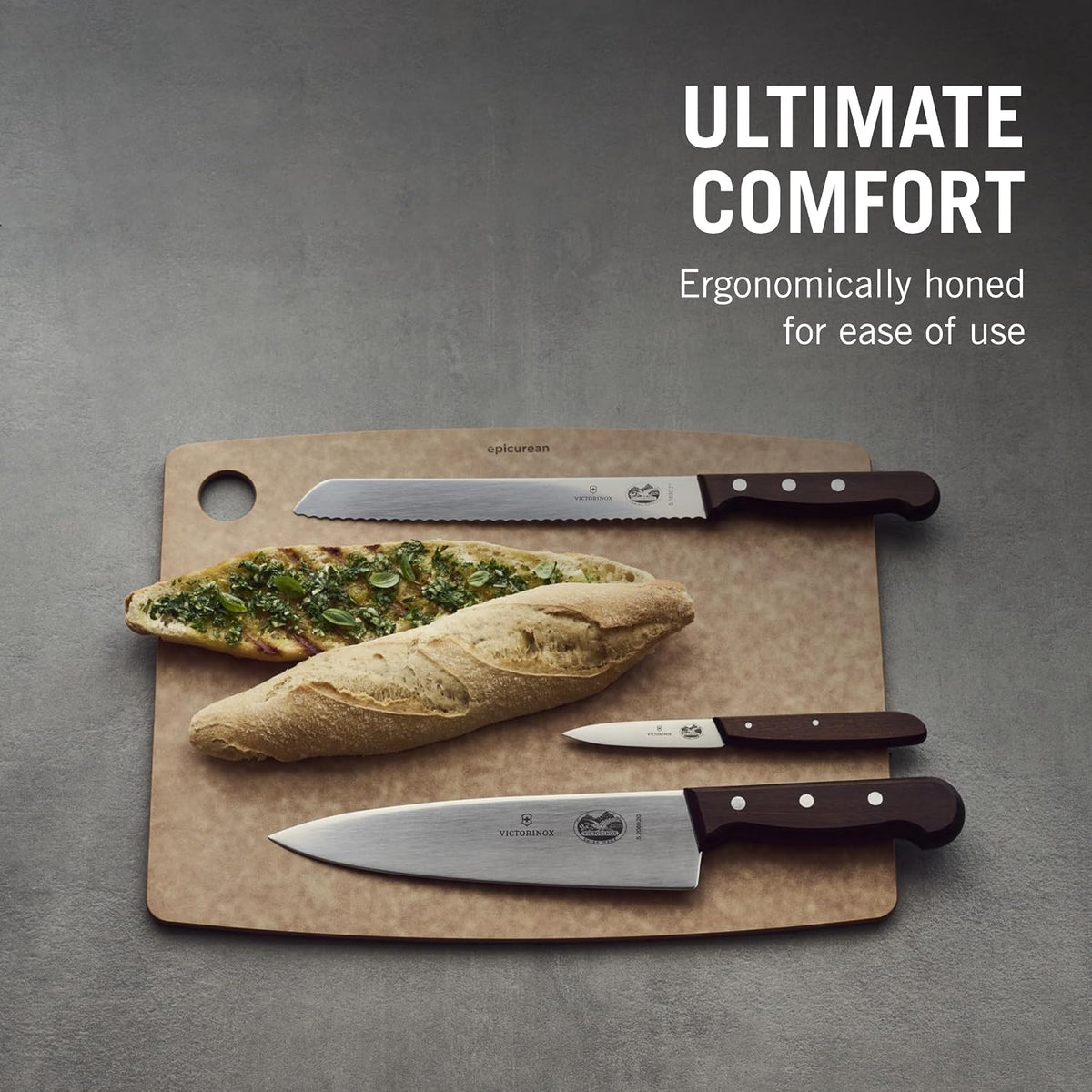Rosewood 3-Piece Flat Knife Set