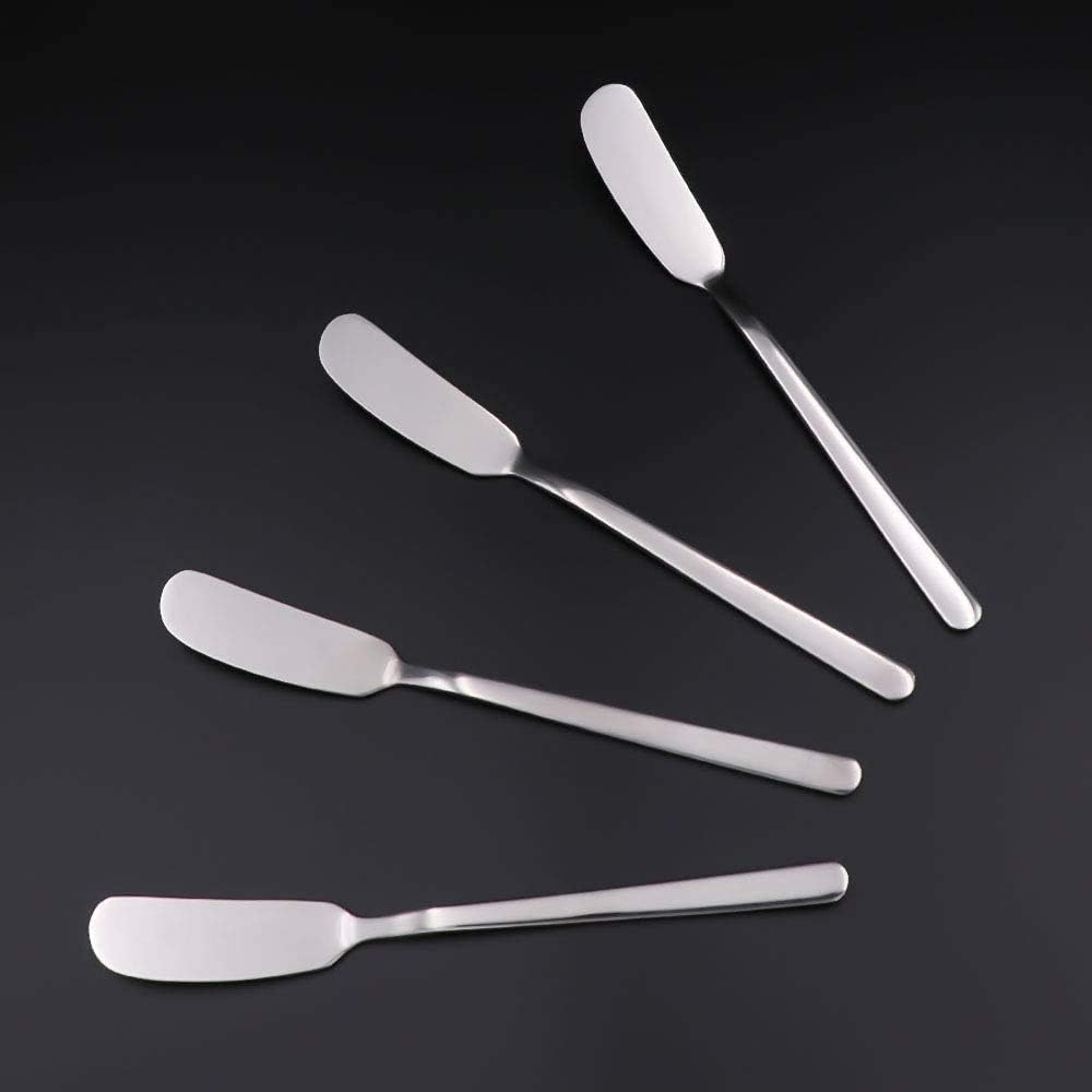 Cheese Spreaders, Stainless Steel Classic Spreader Knife Set for Cheese, Jelly, Jam, Dessert, Set of 8 Canape Knives, Spreaders for Appetizers, Sandwich Cream Cheese Butter Knife