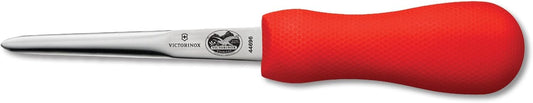 Oyster Knife 4-Inch Boston Style Blade, Red SuperGrip Handle