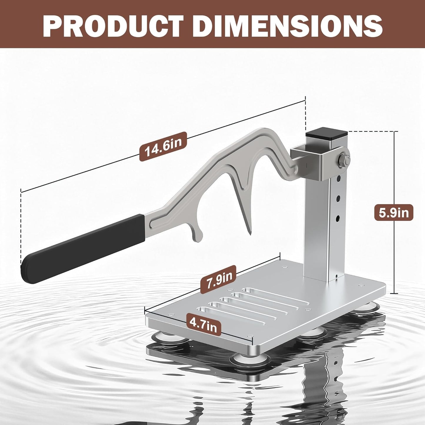 Manual Oyster Shucker Machine, Adjustable Narrow Blade | Oyster Opener Tool with Shucking Knife Blade, 4 Height Levels, Grooved Base and Suction Cups for Home, BBQ, Seafood Prep