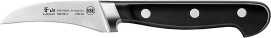 Cangshan V2 Series 1020434 German Steel Forged Peeling/Tourne Knife, 2.75-Inch Blade