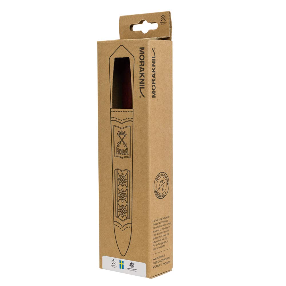 Classic No. 1 Carbon Steel Crafting and Wood Carving Knife With Finger Guard and Sheath, 3 Inch