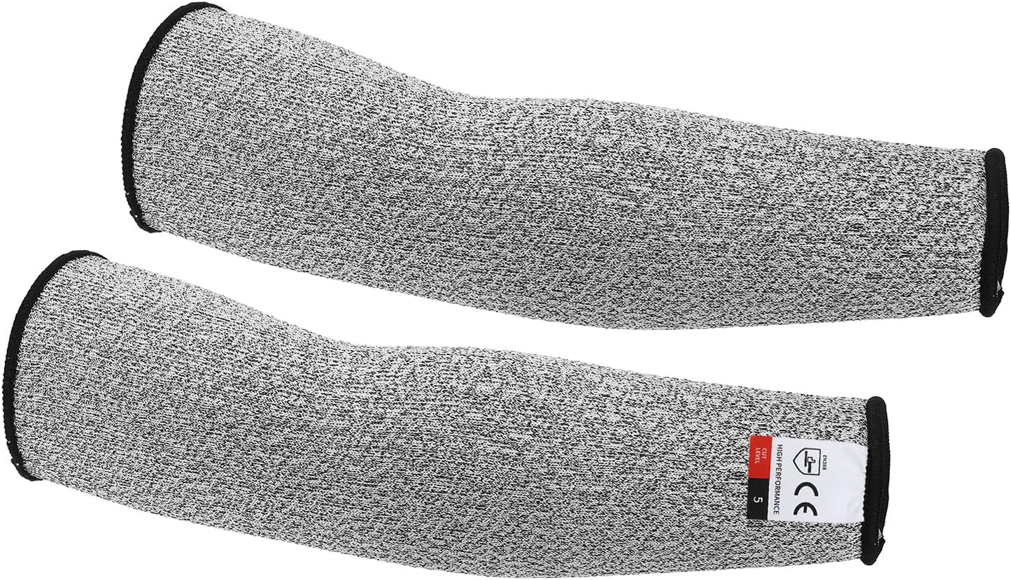 Cut Resistant Sleeves, Level 5 Protection Arm Protectors Safety Arm Guard Thin Skin and Bruising for Men Women