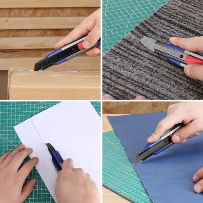 18mm Retractable Utility Knife with 10-Piece SK5 Blades