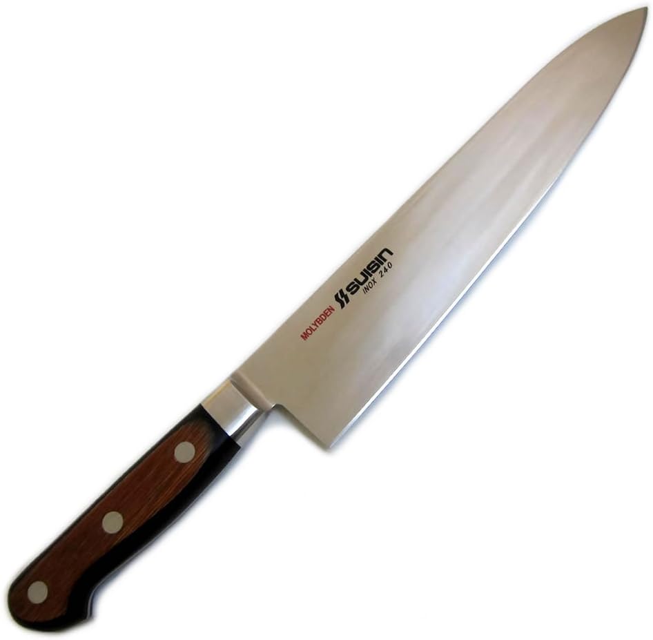 .com Suisin Inox Western-Style Knife Series, Genuine Sakai-Manufactured, Inox Steel 10.6" (270mm) Gyuto Knife