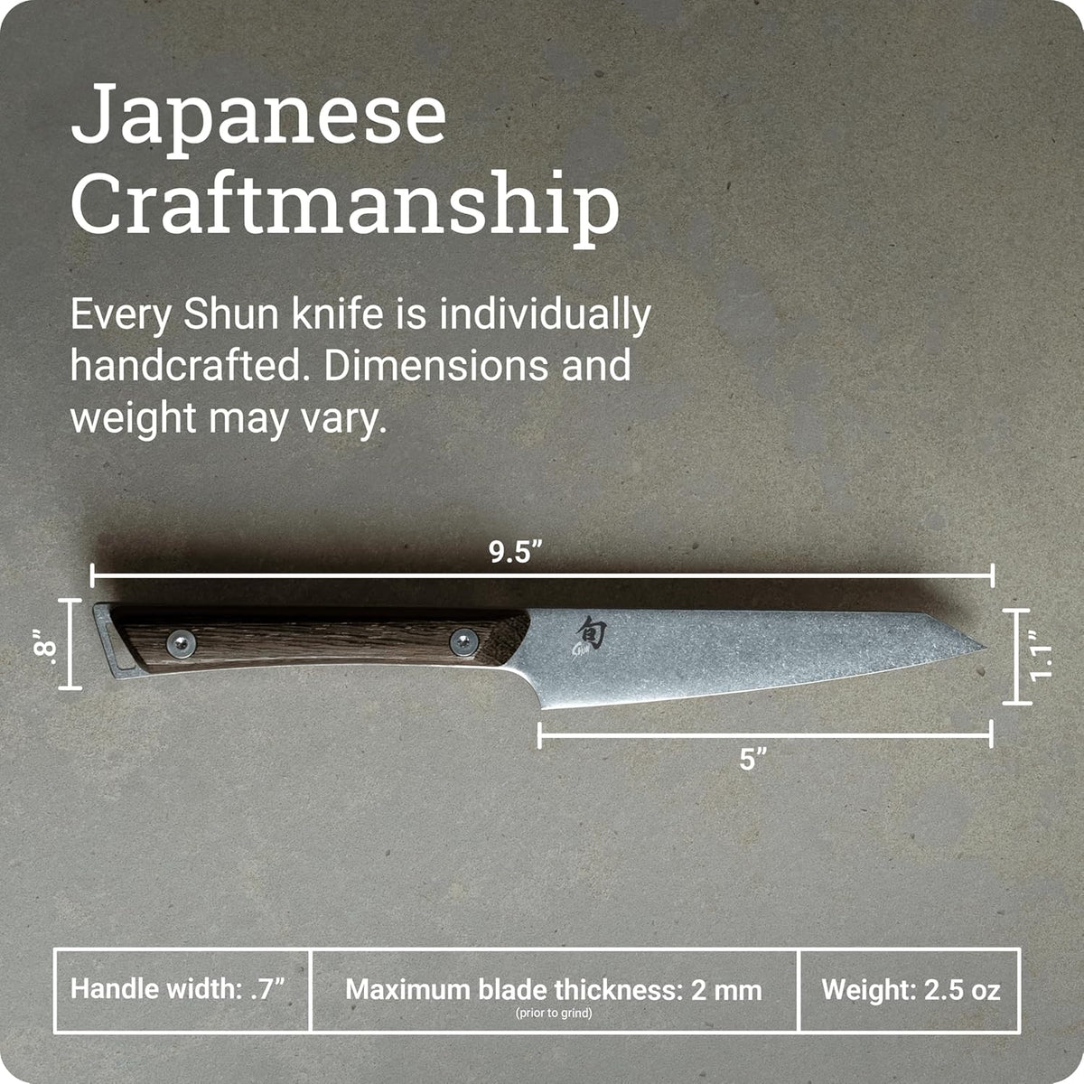 Kanso 5" Steak Knife, Handcrafted and Smooth-Edged Japanese Kitchen Knife for Professional and Home Chefs, AUS10A Stainless Steel Blade, Tagayasan Handle | Handcrafted and Smooth-Edged Japanese Kitchen Knife, AUS10A Stainless Steel Blade, Tagayasan Handle