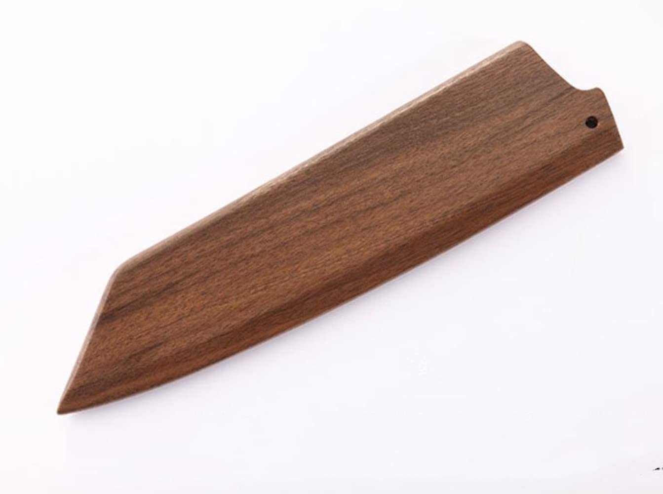 Handmade Natural Black Walnut Wood Japanese Kiritsuke Chef Knife Sheath Magnetic Knives Case Holder Protector Wooden Cover (Bevel Entrance,8 inch)