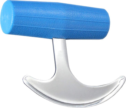 TGrip with Plastic Blue Handle, Rocker Knife
