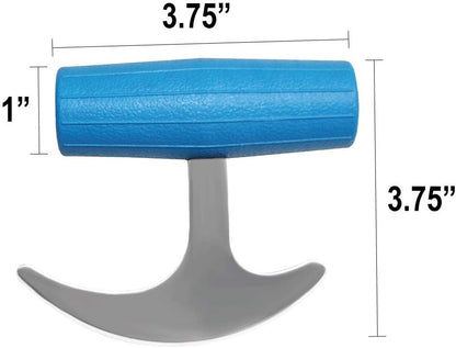 TGrip with Plastic Blue Handle, Rocker Knife
