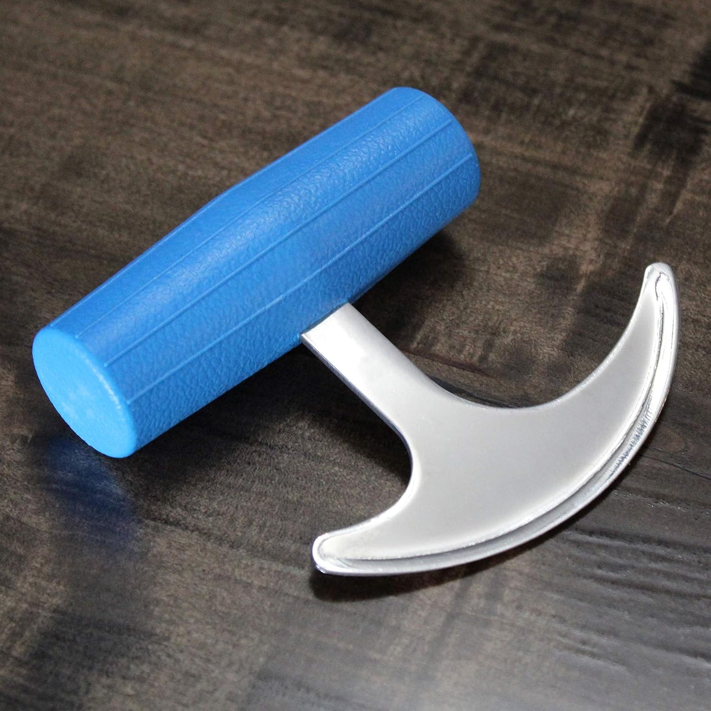 TGrip with Plastic Blue Handle, Rocker Knife