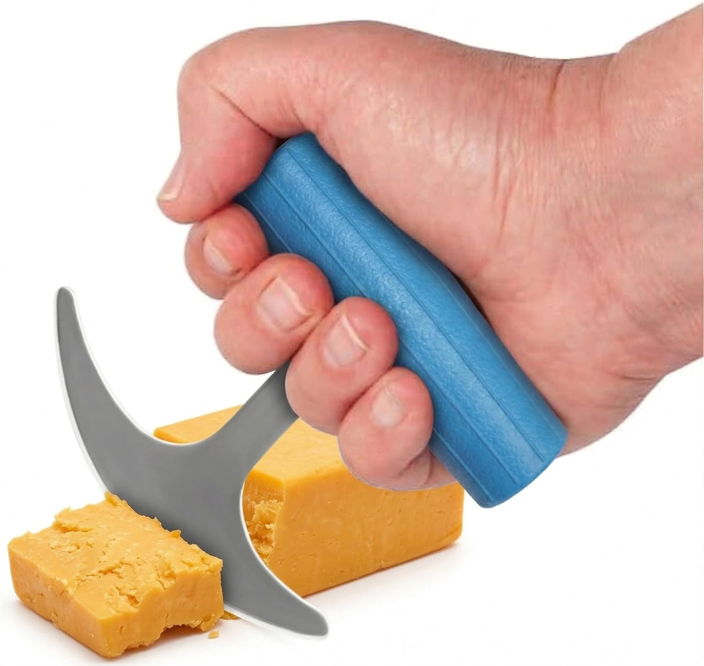 TGrip with Plastic Blue Handle, Rocker Knife
