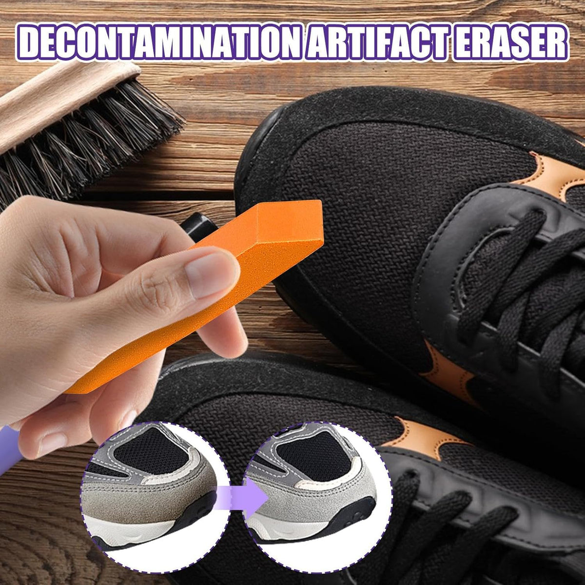 Metal Stain Eraser - Stainless Steel Cleaner, Rust Scratch Remover, Flexible Cleaning Block | Kitchen Sink Cleaner for Tableware Kettles