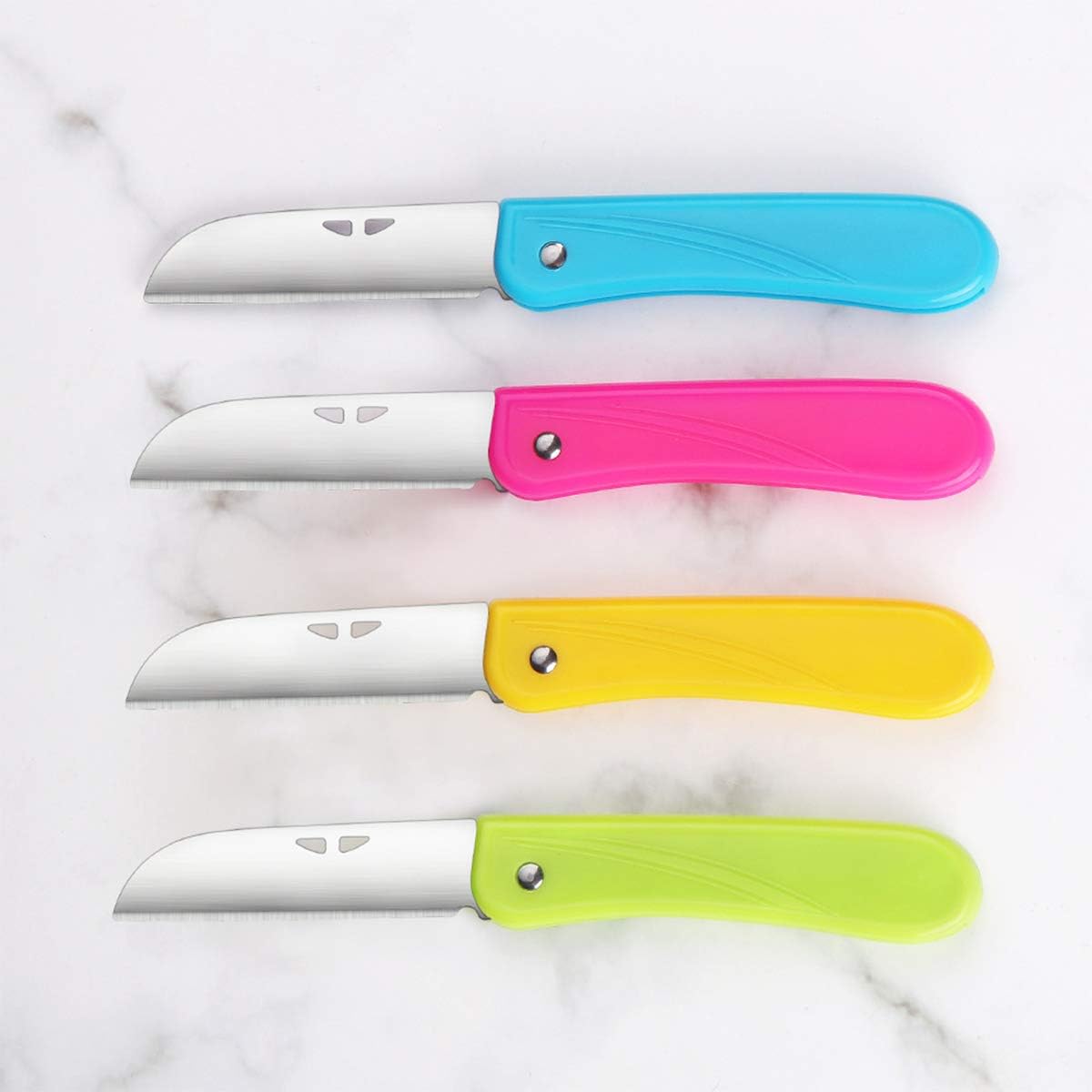 Fruit Knife Small, New Foldable Fruit Knife Set, 4 Pieces
