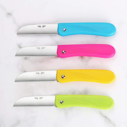 Fruit Knife Small, New Foldable Fruit Knife Set, 4 Pieces