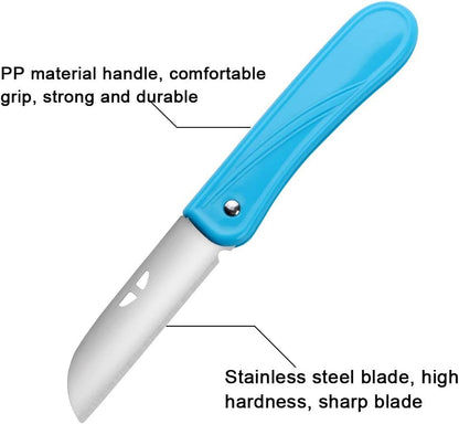 Fruit Knife Small, New Foldable Fruit Knife Set, 4 Pieces