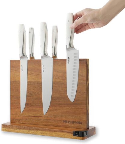Magnetic Knife Block - Magnetic Knife Holder - Magnetic Knife Stand- Cutlery Display Stand and Storage Rack