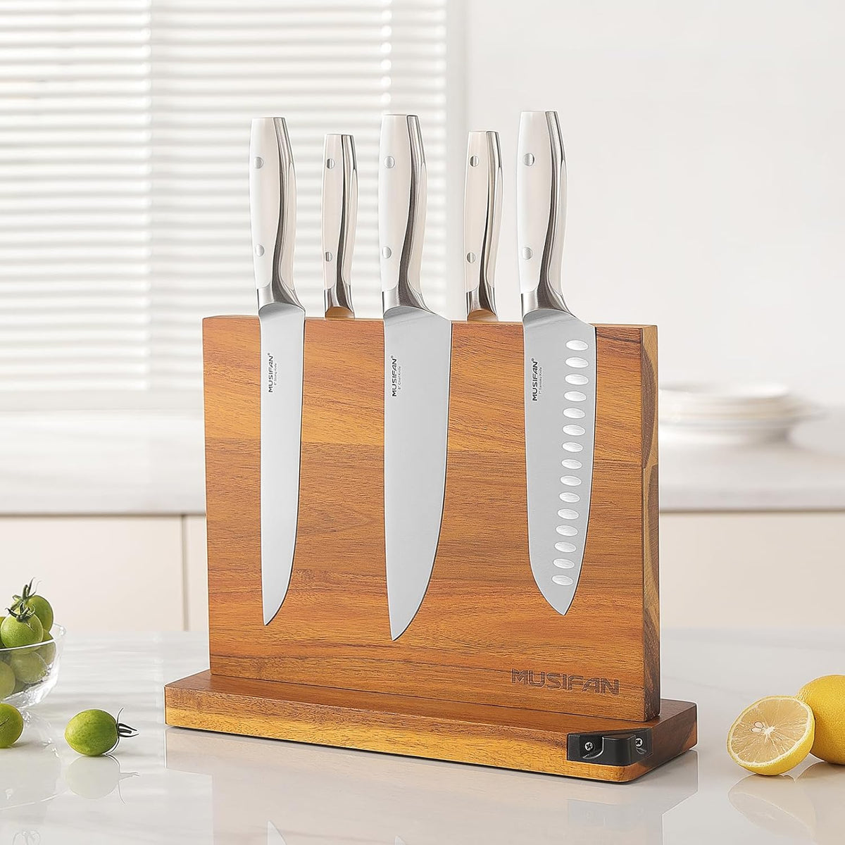 Magnetic Knife Block - Magnetic Knife Holder - Magnetic Knife Stand- Cutlery Display Stand and Storage Rack