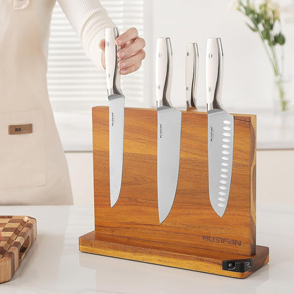 Magnetic Knife Block - Magnetic Knife Holder - Magnetic Knife Stand- Cutlery Display Stand and Storage Rack