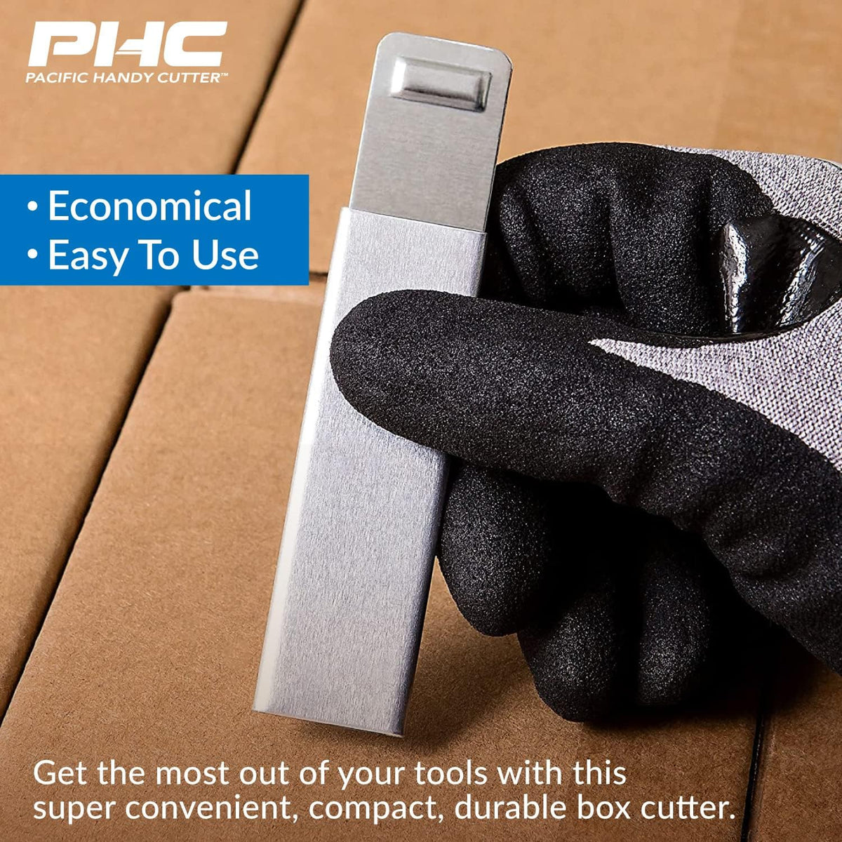 Inc. HC100 Handy Box Cutter, Tap Open/Tap Close, 12 per Box, Assorted(Packaging may vary)