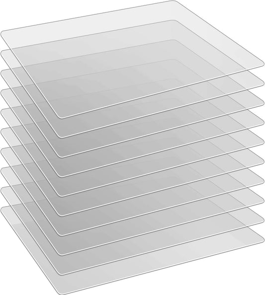 10 Pieces Flexible Plastic Cutting Board Multi Purpose Placemats Cutting Mats Vegetable Fruit Board, 15 x 12 Inch