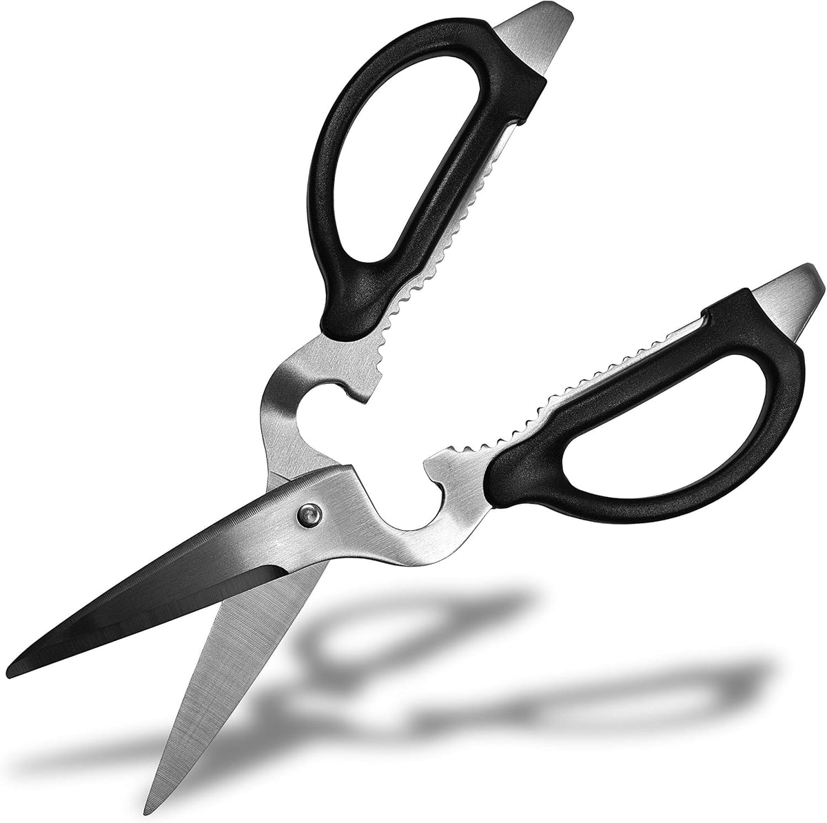 Left Handed Kitchen Scissors Stainless Steel Blade Soft Grip Kitchen Shears