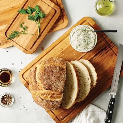 FSC Certified Brazilian Tigerwood Cutting and Serving Board Set - 3 Pack (15 x 11-in, 12 x 8-in, 9 x 6-in), 81000/050DS