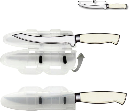 Blade Guard 6" Knife Blade Protector Made in USA Safe Storage and Transport for Kitchen Knives Protects Edges in Drawers Travel Camping RV