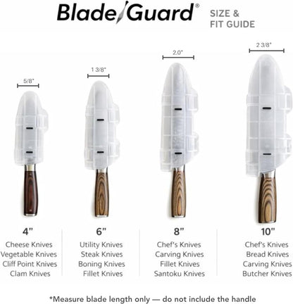Blade Guard 6" Knife Blade Protector Made in USA Safe Storage and Transport for Kitchen Knives Protects Edges in Drawers Travel Camping RV