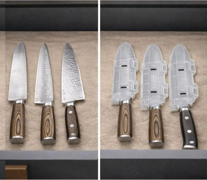 Blade Guard 6" Knife Blade Protector Made in USA Safe Storage and Transport for Kitchen Knives Protects Edges in Drawers Travel Camping RV