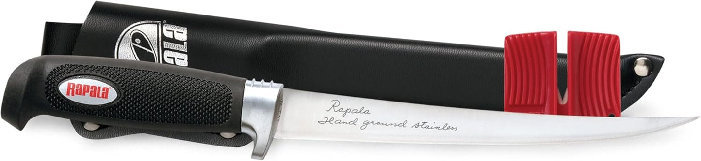 Rapala4 Soft Grip Fillet / Single Stage Sharpener / Sheath