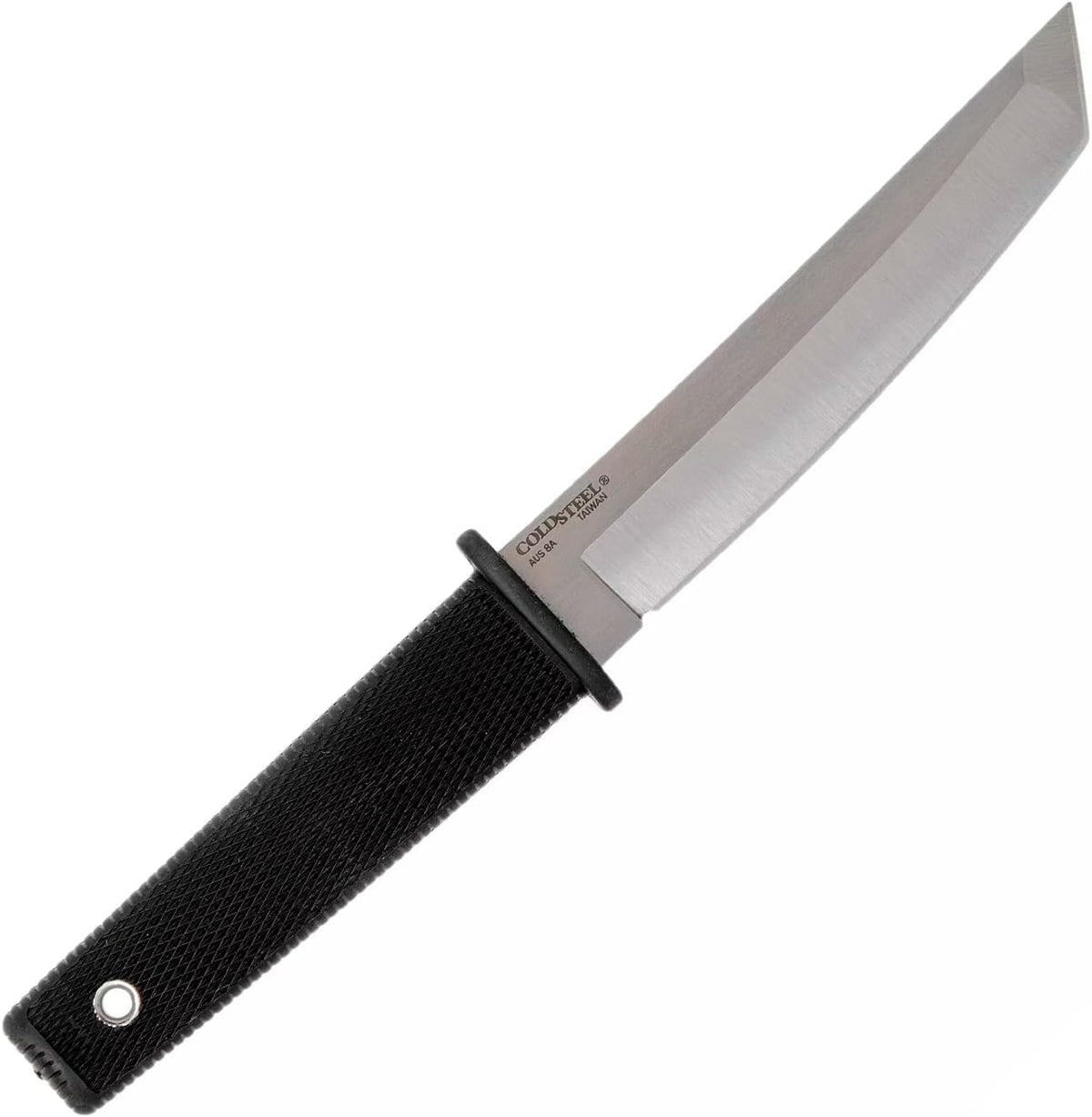 Cold Steel Kobun Serrated 5.5" Japanese AUS8A Stainless Steel American Tanto Shape Fixed Blade Tactical Hunting Knife, Ergonomic Kray-Ex Handle, Secure-Ex Sheath
